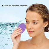 Compressed Natural Facial Sponges Round-MIX color
